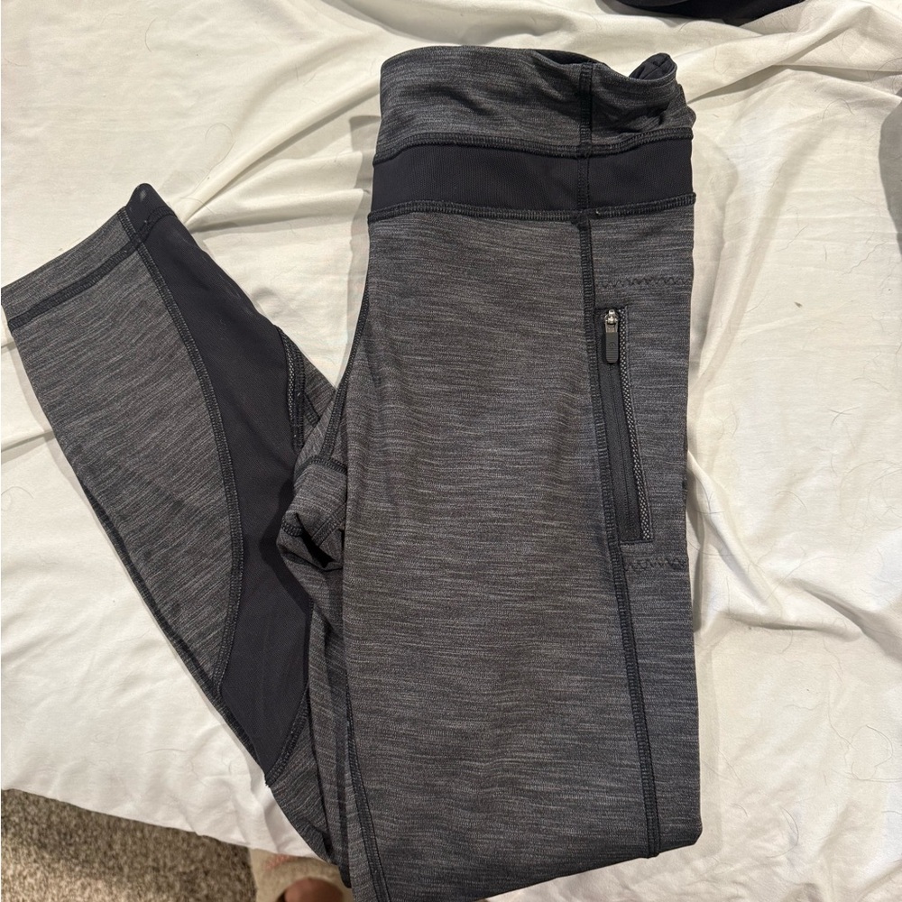 Lululemon Athletica Charcoal and Black Leggings